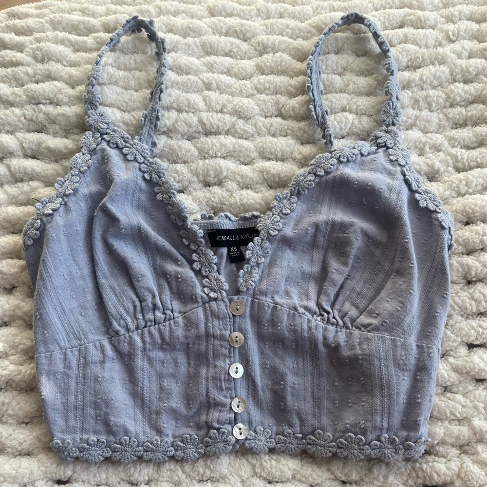 Kendall & Kylie Lilac Crop Top
